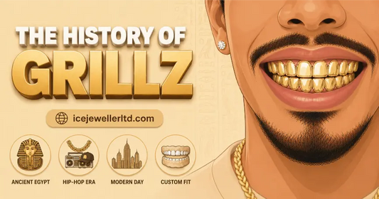 The history of grillz – from ancient Egypt gold teeth to hip-hop and modern custom jewellery, by Ice Jeweller UK