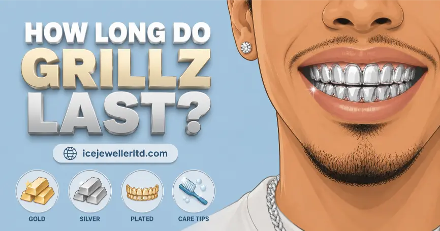 Women's grillz styles and trends guide – rose gold open face, mixed metals and coloured stones by Ice Jeweller UK