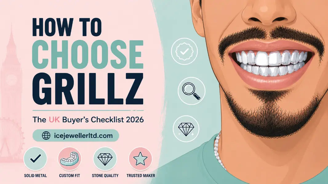 Illustrated checklist guide for choosing the best custom grillz maker in the UK