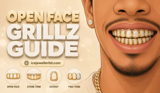 Open face grillz complete UK guide – styles, variations and how to order, Ice Jeweller