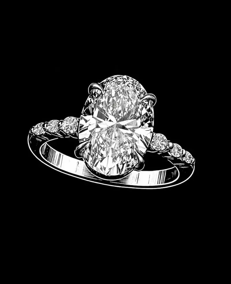 Custom gold ring on black background by Ice Jeweller Ltd UK