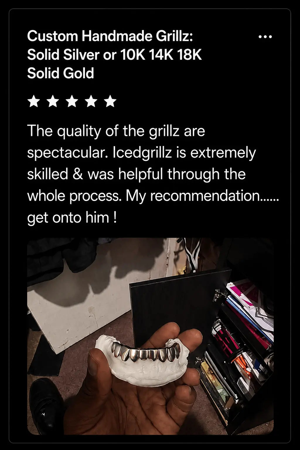 Verified five-star review from a happy ICE JEWELLER customer