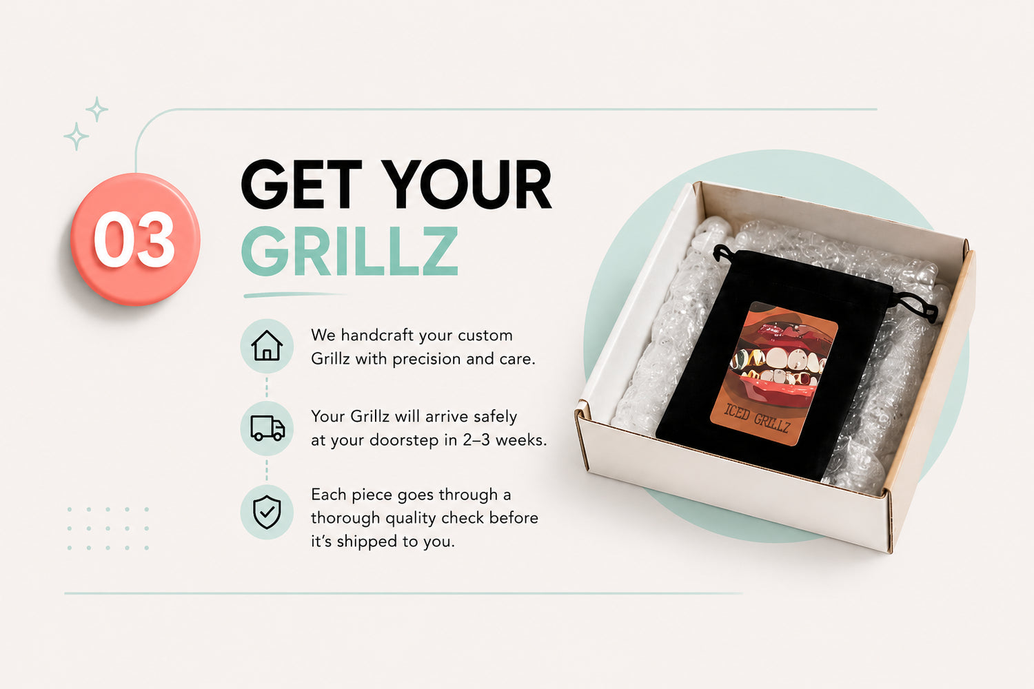 Get your grillz up to 2-3 weeks 