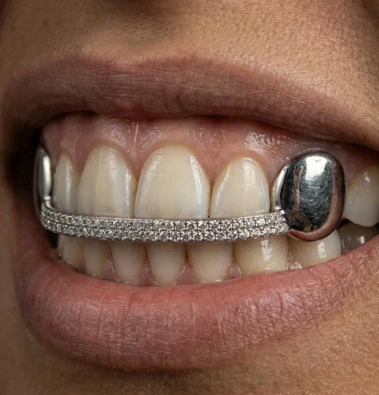 Custom diamond bar vvs Lab grown grillz